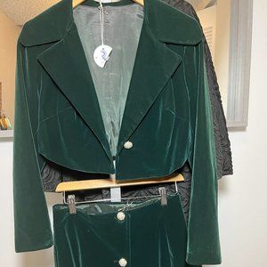 Vintage Original Long Sleeve 2 Piece Skirt Suit